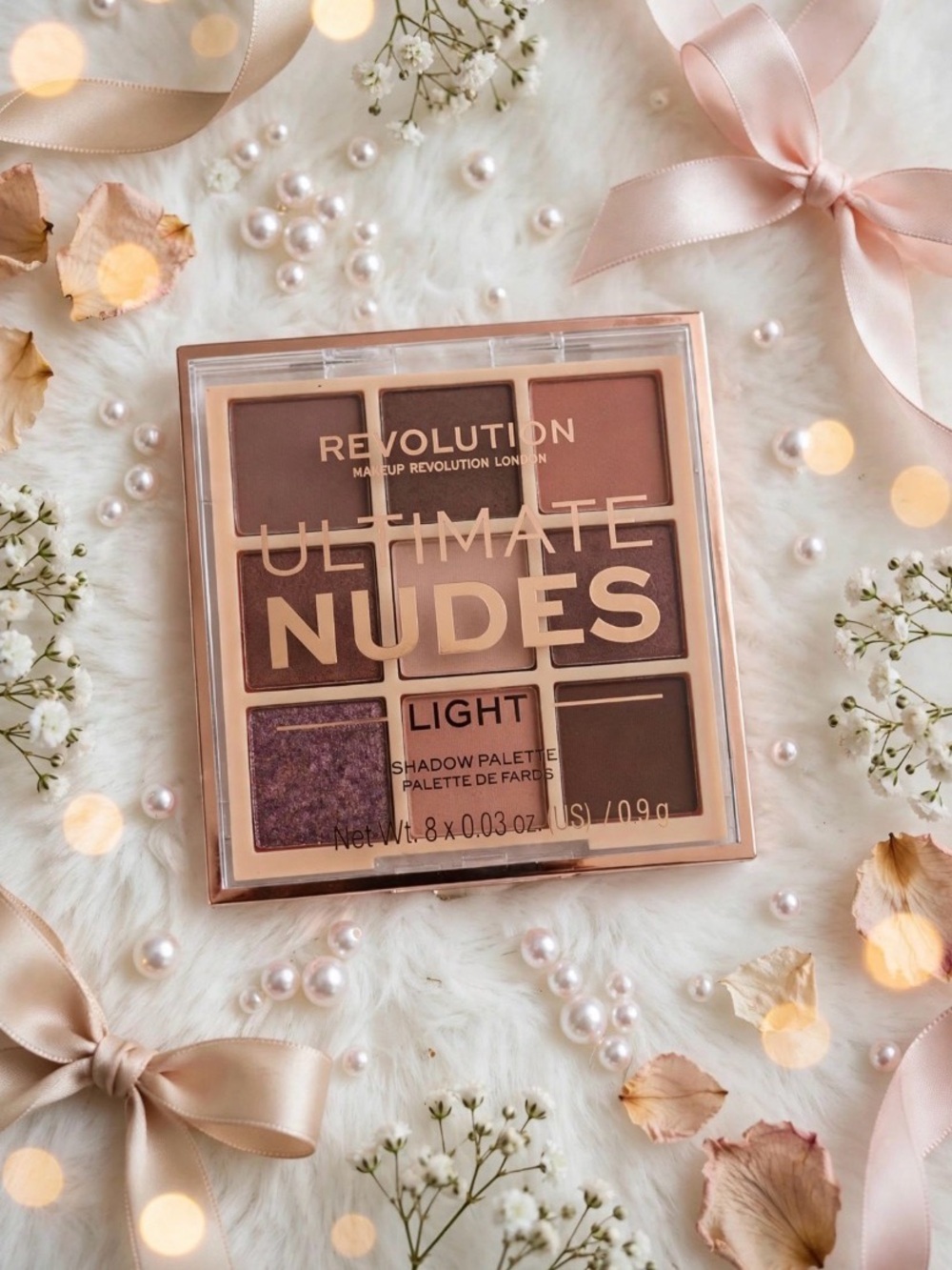 Revolution Ultimate Nudes Light Eyeshadow Palette - Neutral Pink & Mauve Shades